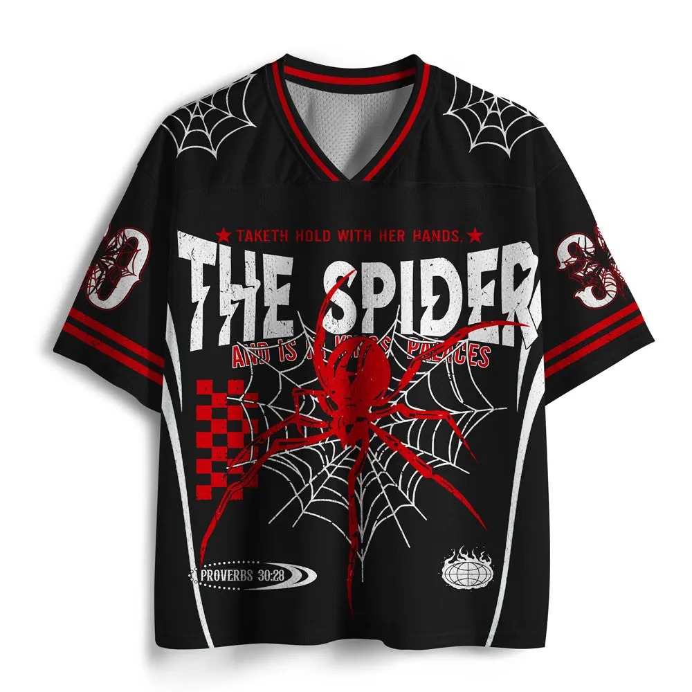 3D Printing Web - Spinnennetz 3D-gedrucktes Herren-T-Shirt mit V-Ausschnitt, amerikanischer