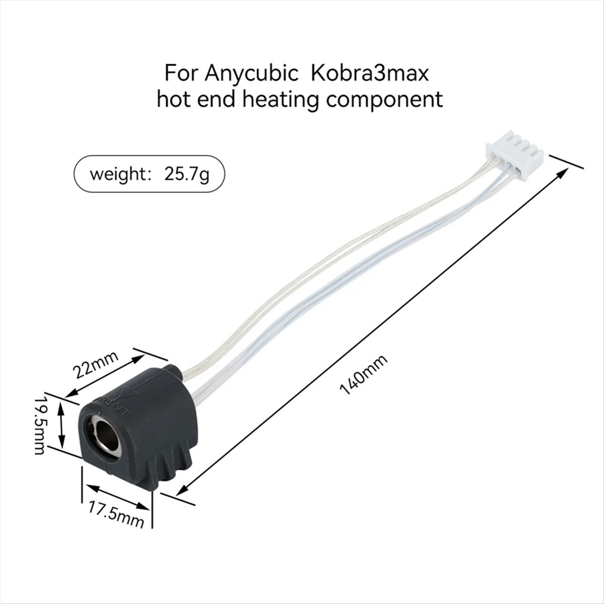 Nozzle 0.4Mm Hardened - A64I Für 3 Max Hotend Integrierte