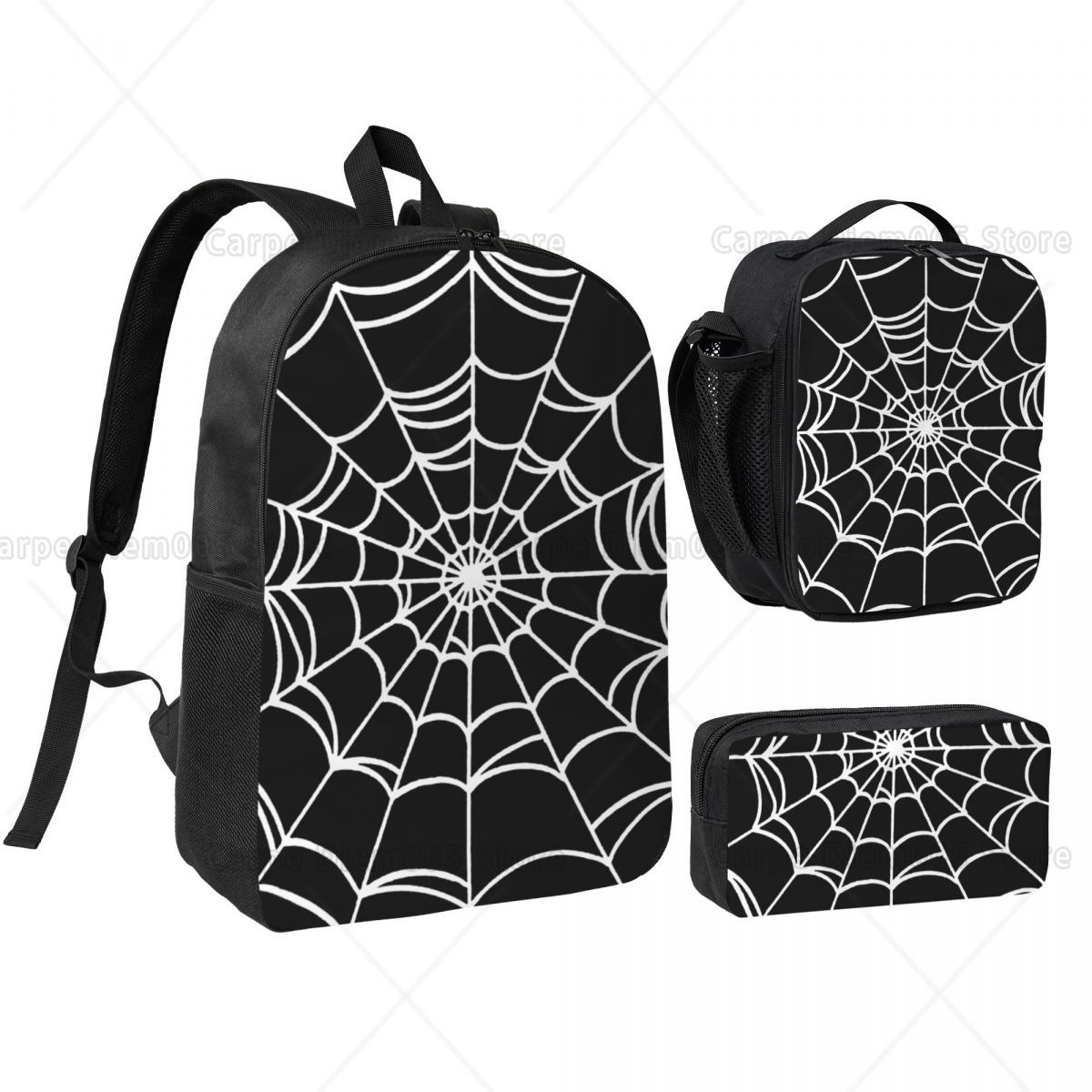 3D Printing Web - Black Web Spider Prints Rucksack-Set für