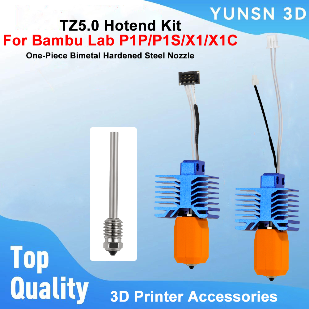 Nozzle 0.4Mm Hardened - TZ5.0 Hotend-Kit für Bambu Lab P1P/P1S