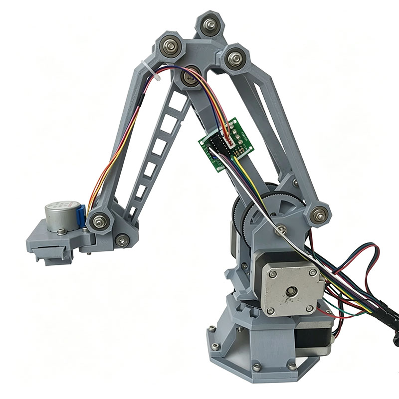 3D Printing Robot Arm - 4-Achsen 4DOF Schrittmotor-Roboterarm-Kit 3D-Gedruckter Programmierbarer Mechanischer
