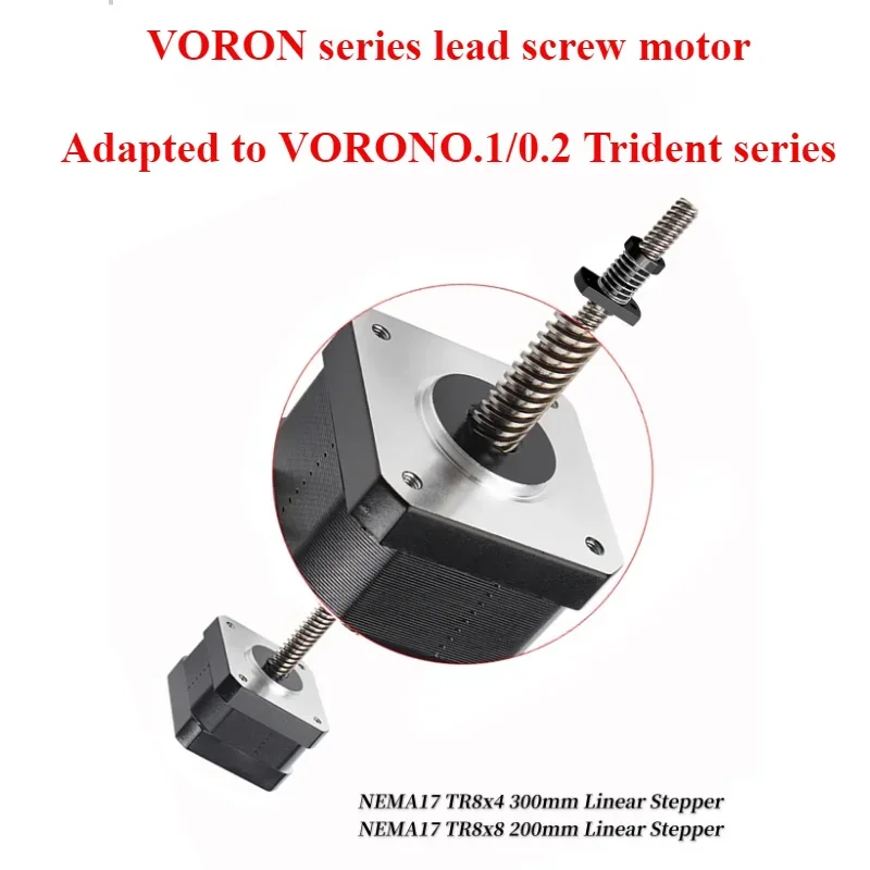 Lead Screw Stepper - VORON Schraubenmotor NEMA17 TR8×8 200mm/TR8x4 300mm