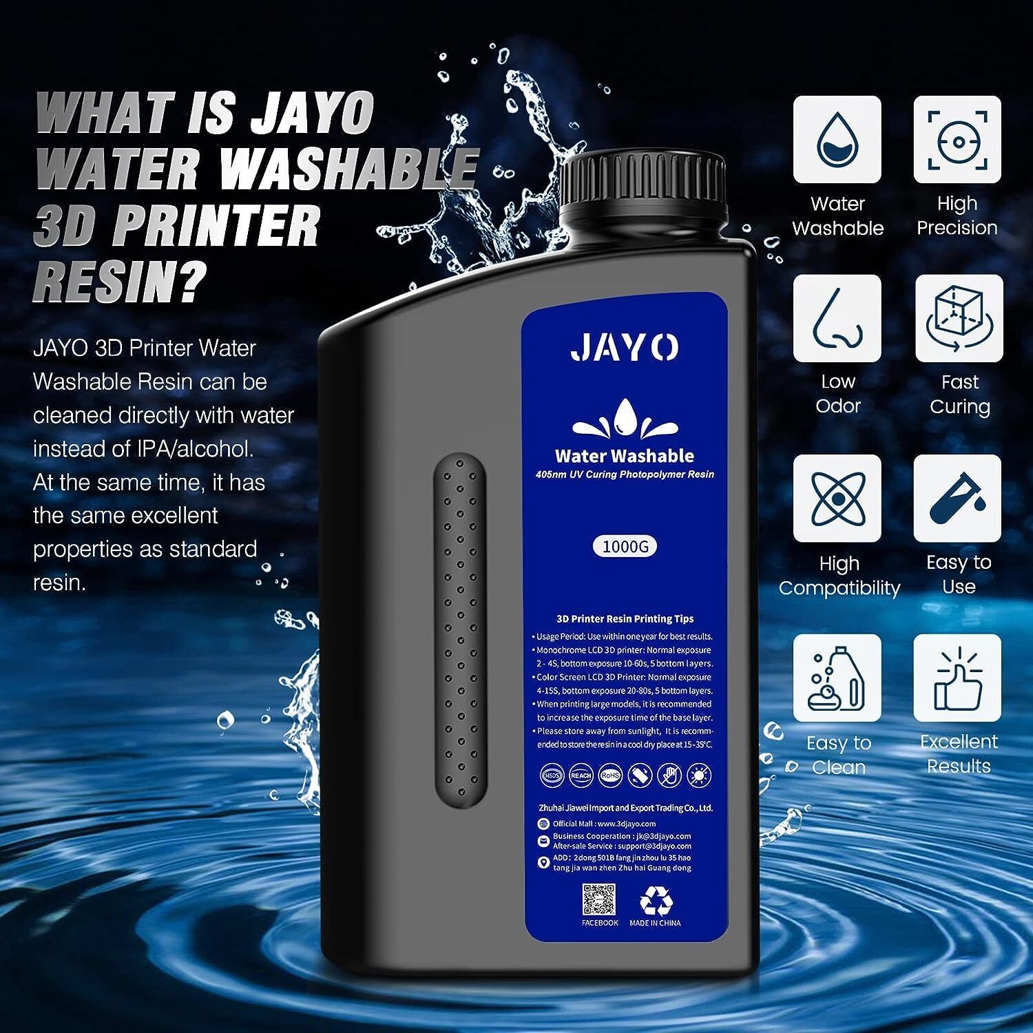JAYO Standard/ABS-ähnliches/Wa – 3D Printing Uv Resin Bewertung und Preis
