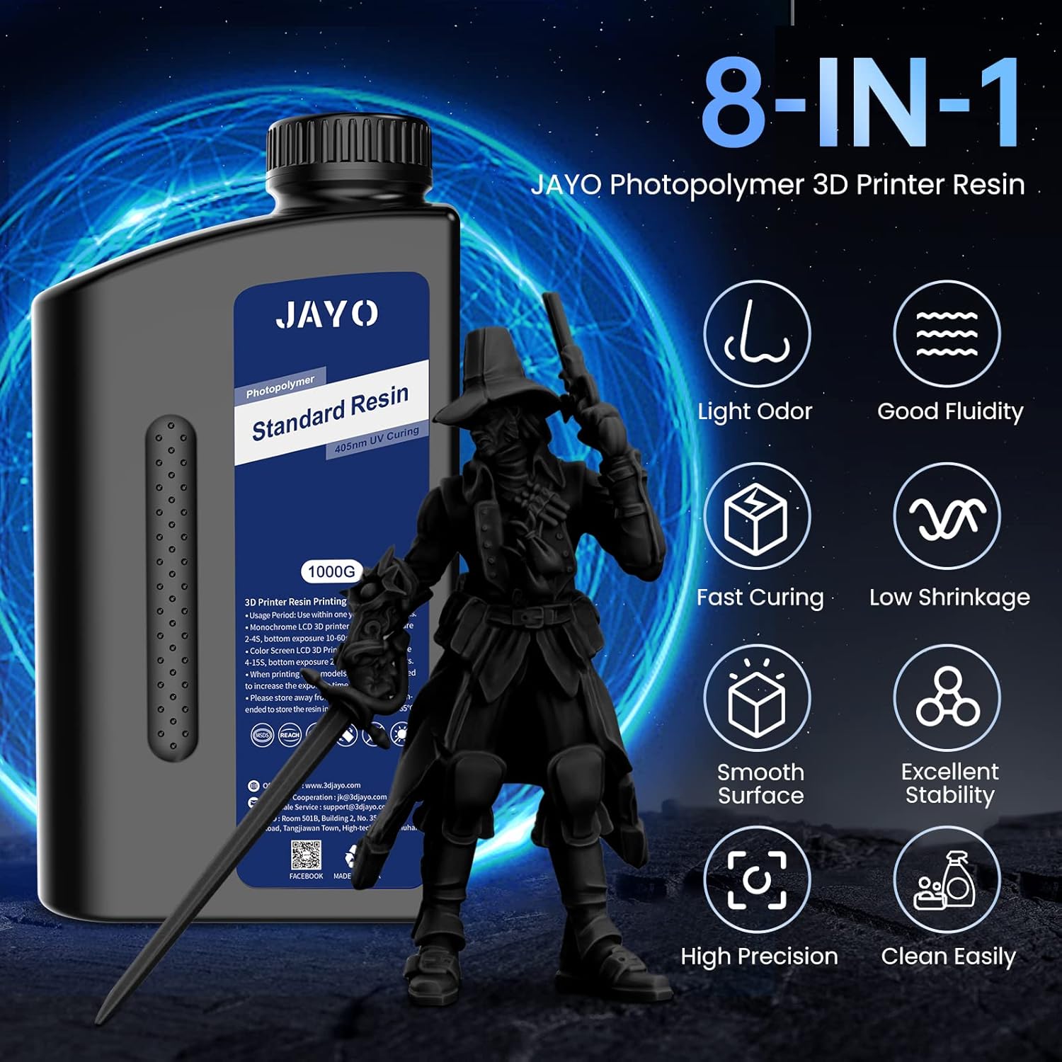 JAYO Standard/ABS-ähnliches/Wa – 3D Printing Uv Resin Bewertung und Preis