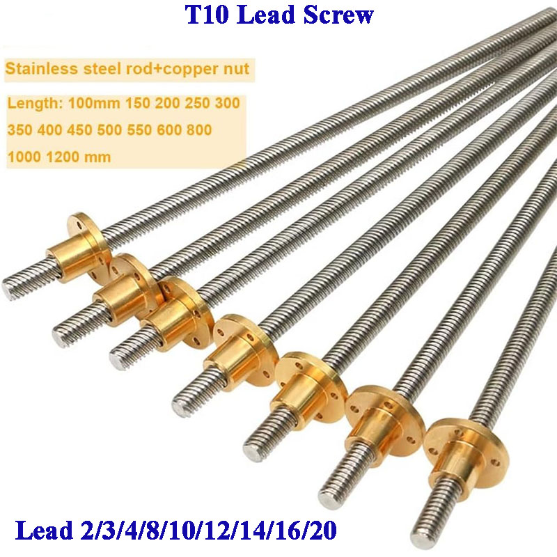 T10 Gewindespindel aus 304 Ede – Lead Screw Stepper Bewertung und Preis