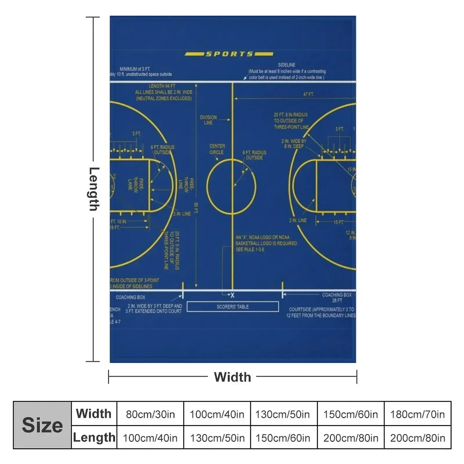 College-Basketballplatz-Diagra – 3D Printing Diagram Bewertung und Preis